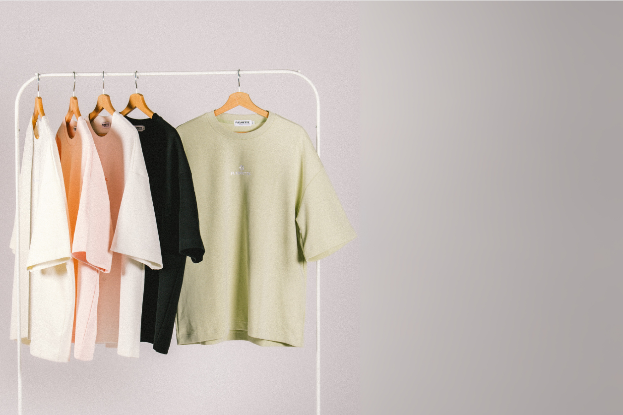 Collection de t-shirts Fleurette en coton biologique